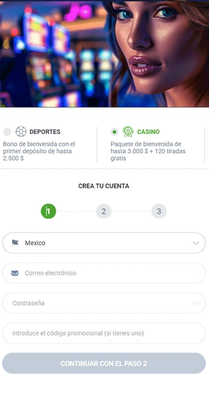 Registro de 20Bet